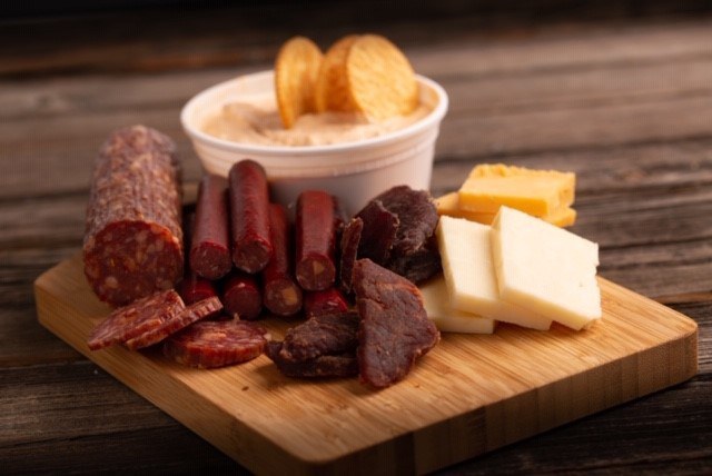 Penn State Berkey Creamery now carries five flavors of salami, five flavors of beef jerky and three flavors of meat snack sticks, all made at the Penn State Meats Lab. Image: Michael Houtz