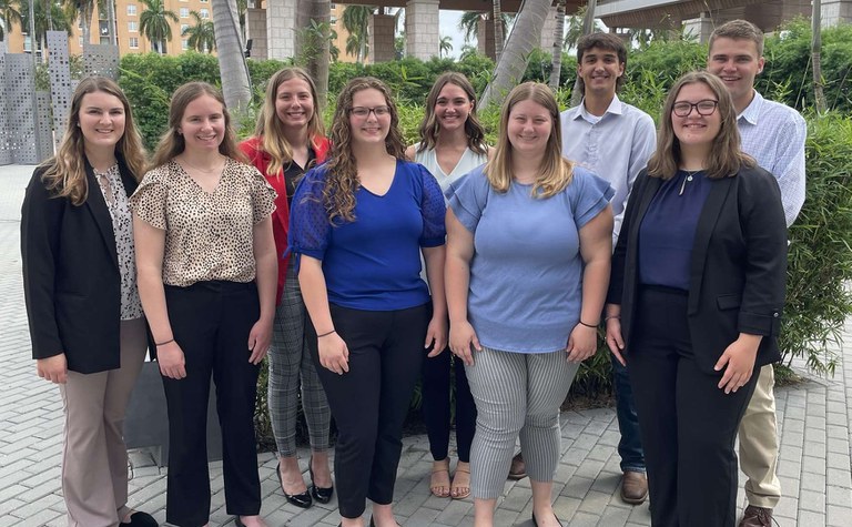 Penn State students who attended ADSA-USD meeting include, L-R,Emory Bewley, Kendal Jenkins, Katerina Coffman, Jessica Fleisher, Paige Peiffer, Madison Benfer, Calvin Dechow, Hannah Mansfield, Kieran Schug