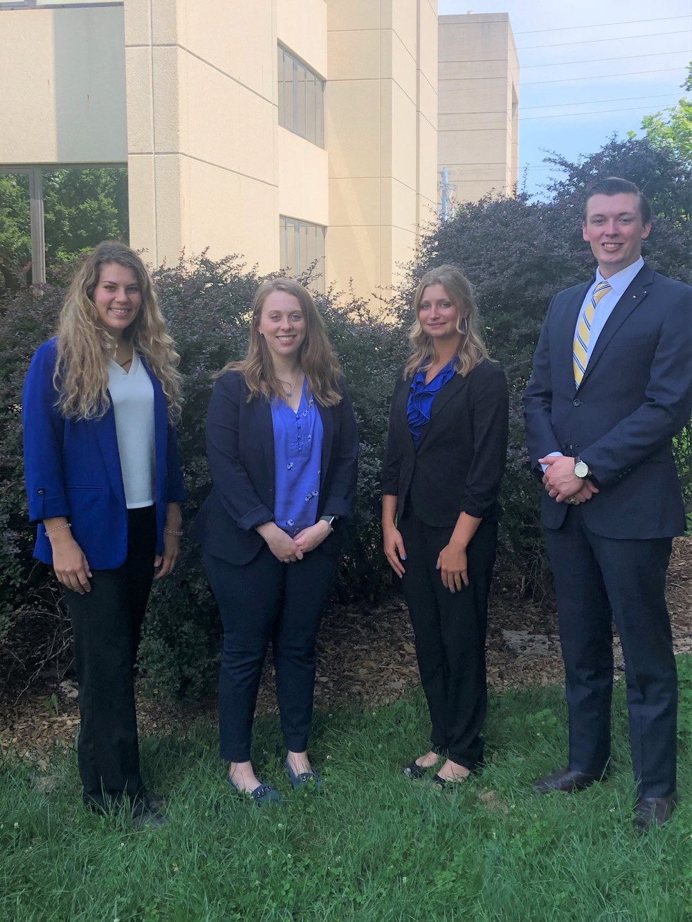 Quadrathlon Competitors, from left: Heidi Barkley, Sydney Jewell, Elizabeth Gross and George DeMers.