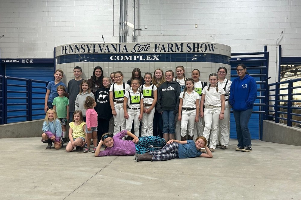 Bucks County 4-H Dairy Club at the State Dairy Show