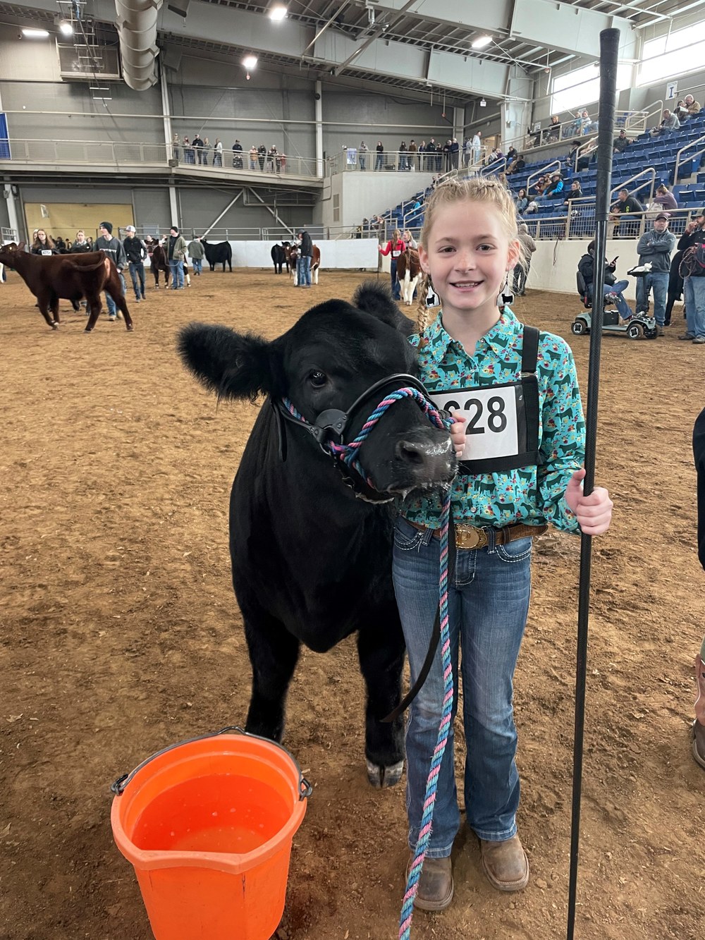 Bucks County 4-H Livestock Club Members at the 2024 Pennsylvania Farm Show Payton