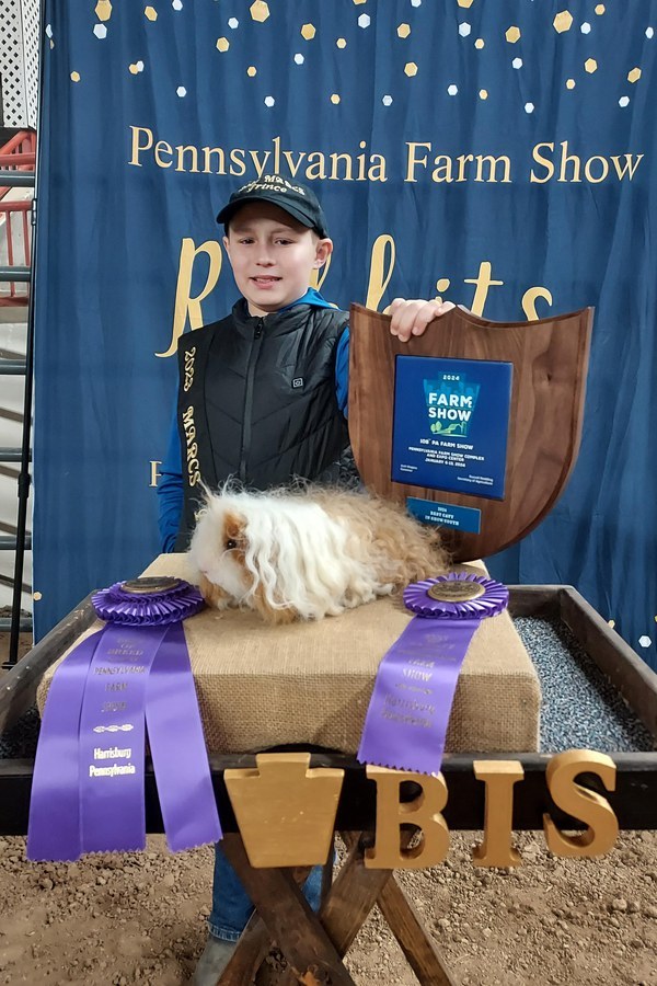 Bucks County 4-H Rabbit and Cavy Members at the 2024 PA Farm Show