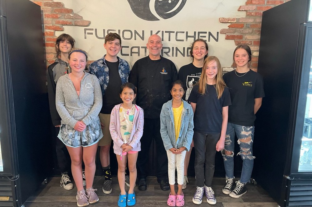Chal-Brit 4-H Club at Fusion Kitchen Chal-Brit 4-H Club members at Fusion Kitchen