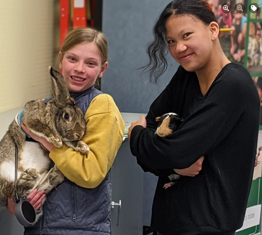 Quiz Bowl Fun with Fuzzy Critters 4-H Club! Two members of the Fuzzy Critters 4-H Club