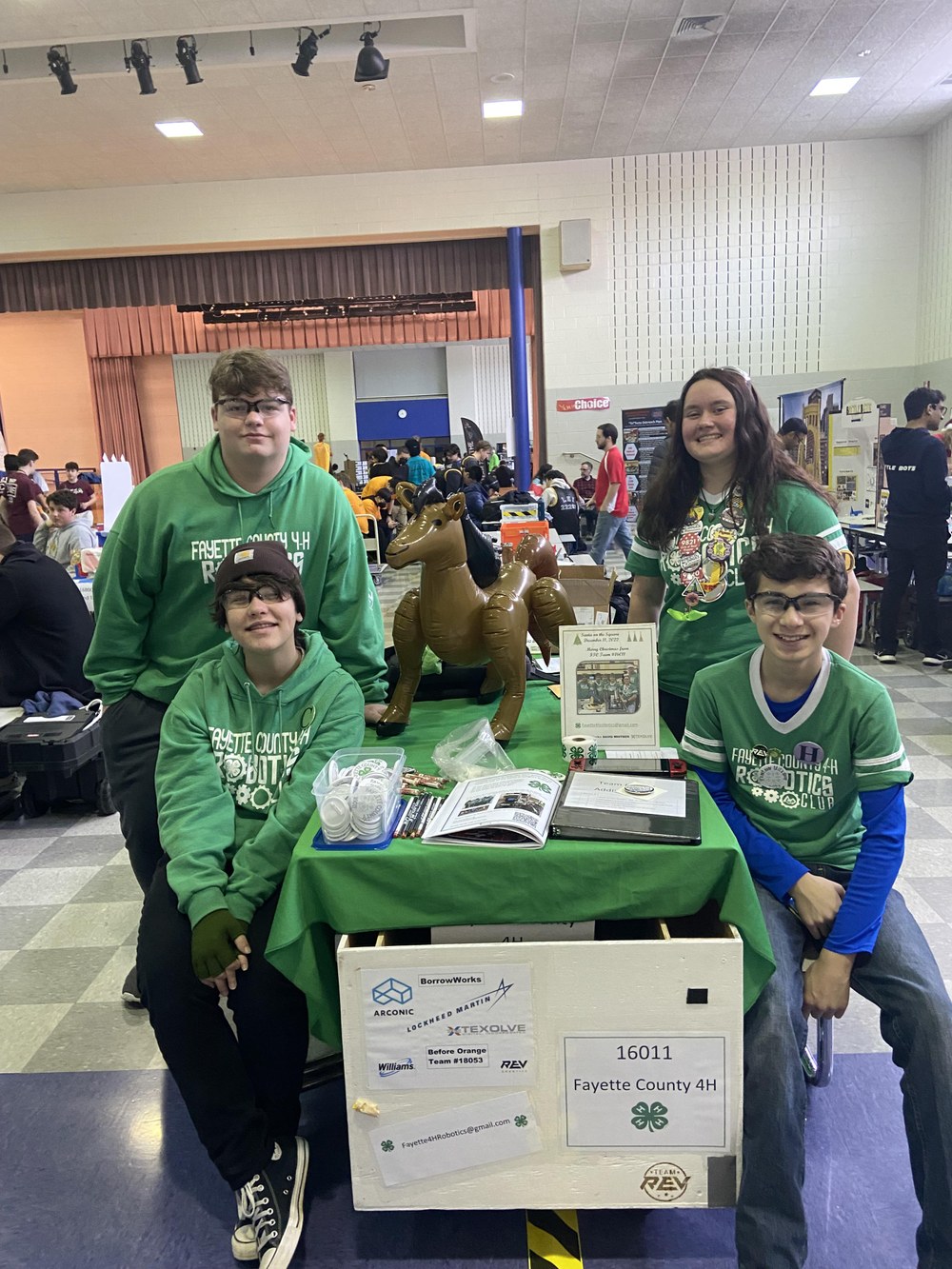 Robotics Club Fayette County 4-H Competitive Robics Team at FIRST Competition