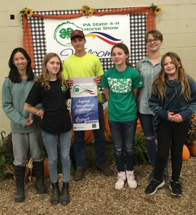 Lehigh County 4-H Equine Club has Success at State Level From left to right: Rebecca Galius, Liliana Xander, Parker Haydt, Ava Horwith, Payge Haydt, Beverly Yanek Not Pictured: Caleb Moyer and Megan Brenner and Kaitlyn Dietrich