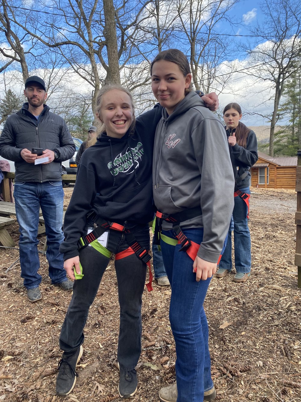 Potter 4-H Members Selected for Team Horse Power Dana Williams and Elizabeth Freeman during their New Member Training