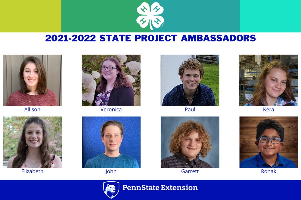 Pennsylvania 4-H Announces New State Project Ambassador Team The State Project Ambassador Team