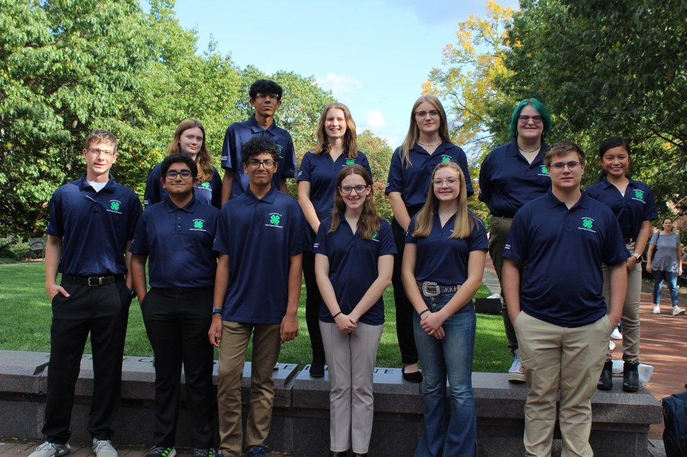 Pennsylvania 4-H Reveals New State Project Ambassador Team Left to right (back row): Sarah Bupp, Aadit Shah, Madelaine Alderfer, Alyssa Bergenstock, Grace Ziegmont, Lydia Shanks. (Front row): John Bruner, Ronak Suchindra, Arush Dubey, Ariana Cook, Maggie Palfrey, Ayden Schwesinger