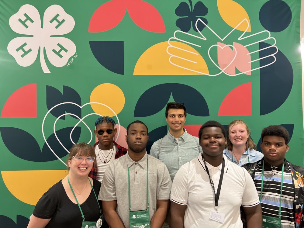 Philadelphia 4-H'ers Work to Destigmatize Mental Health Back row: Siquil Ward, Kieran Meyer, Morgan Doyle; Front row: Morgan Schrankel, Jay'Len Clark-Carr, Judah Steward, Khari Taylor-Thomas